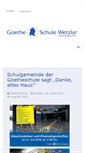 Mobile Screenshot of goetheschule-wetzlar.eu